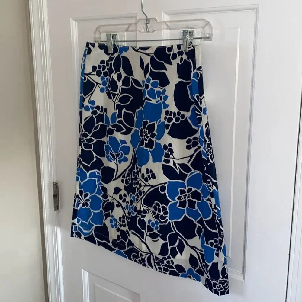 🔥3/$20🔥 G.H. Bass cotton floral skirt size 4